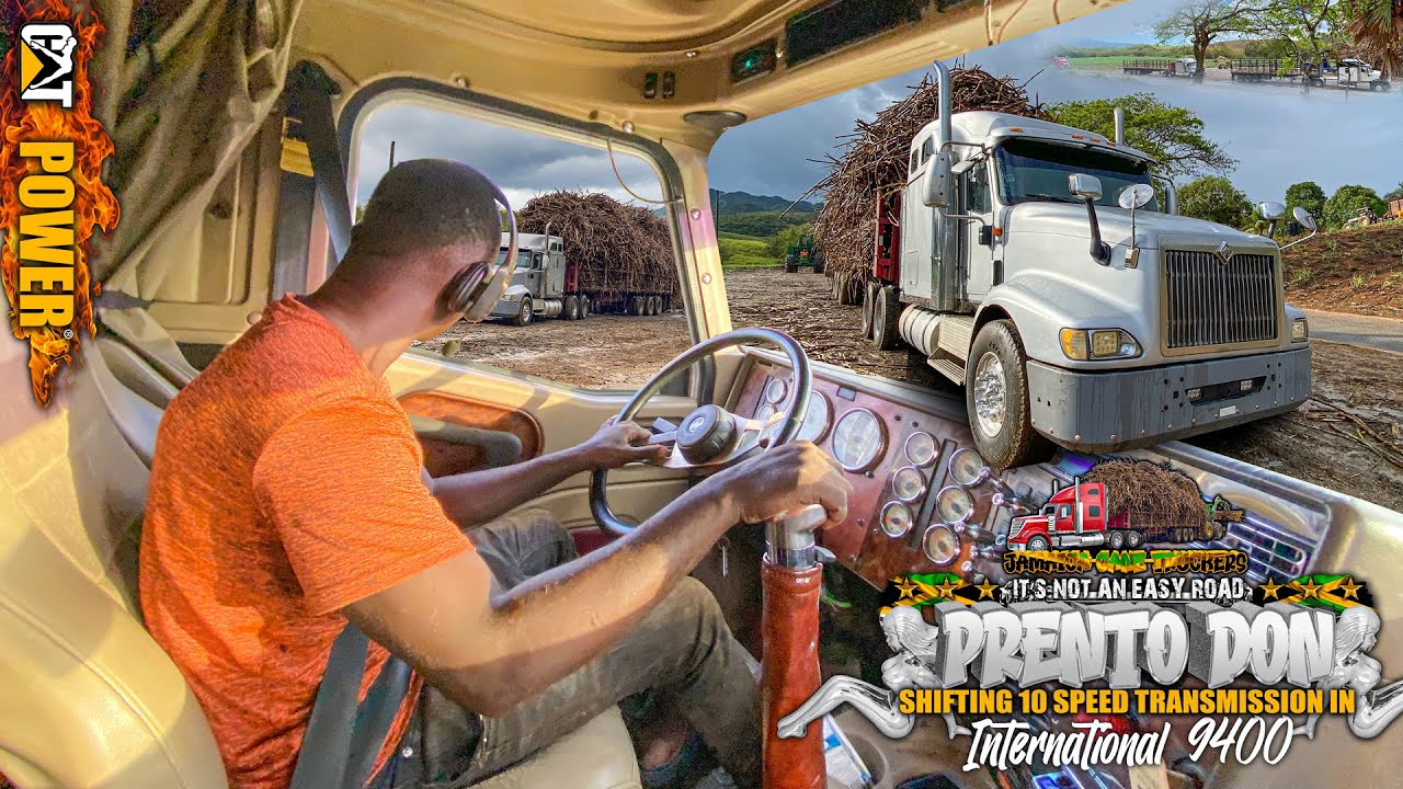 Jamaica Cane Trucker | Prento Don In Action | Hauling A Load Of Cane | International 9400 | Official