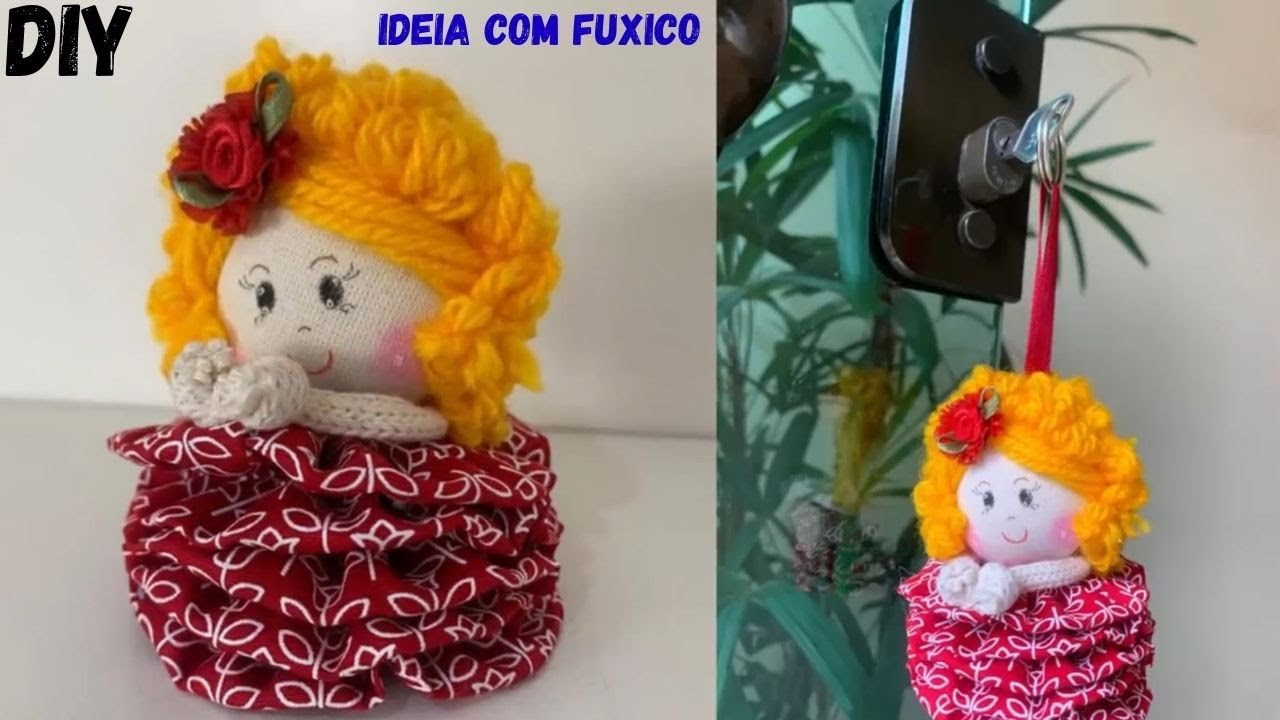 DIY Как сделать брелок Fuxico Djanilda Ferreira