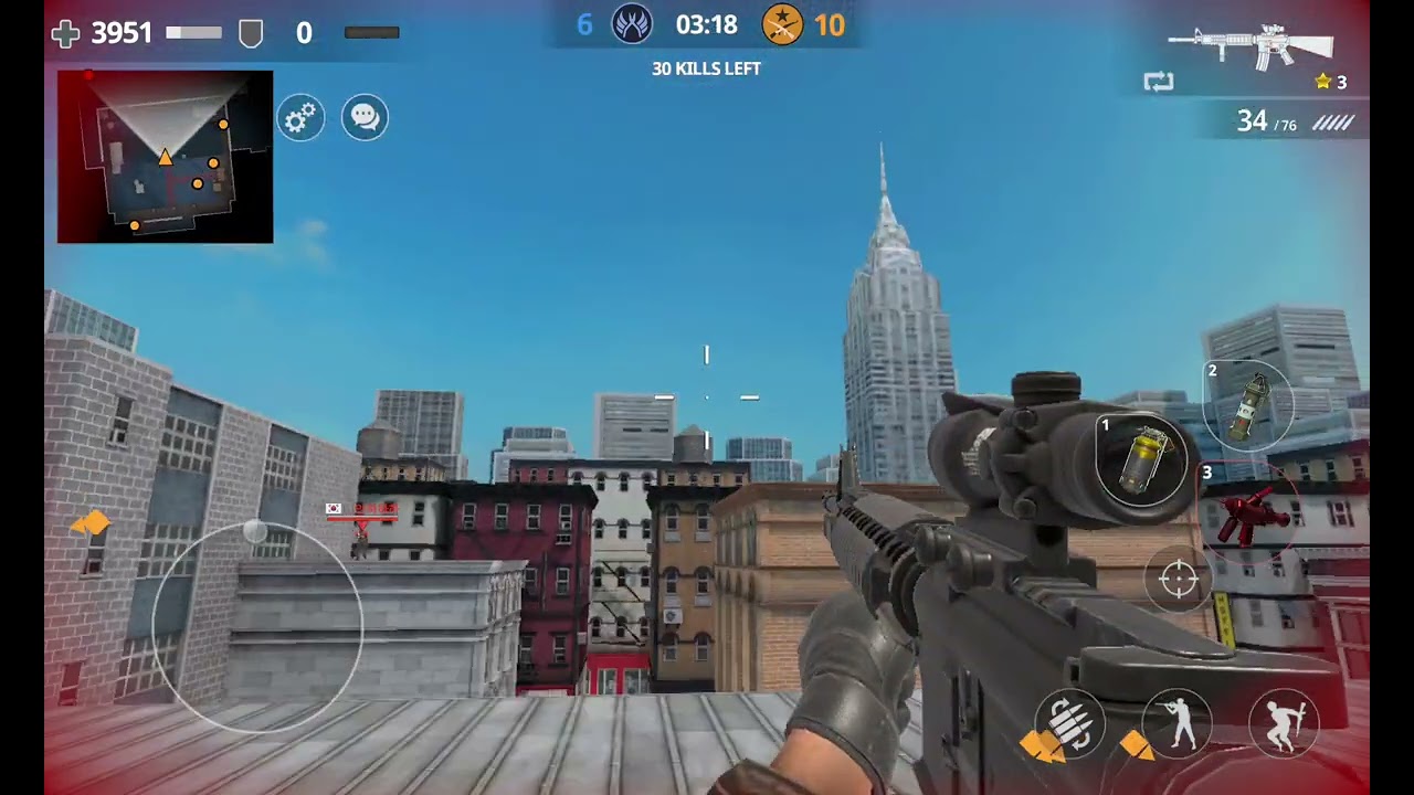 Critical Strike M16/TEAM DEATHMATCH/ HANGAR
