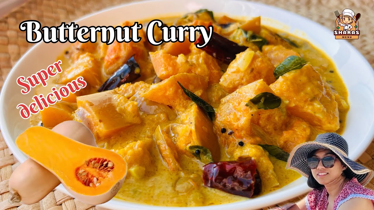 Butternut Squash Curry 👩‍🍳🫕Sri Lankan style | super tasty & healthy | vegetarian recipe 