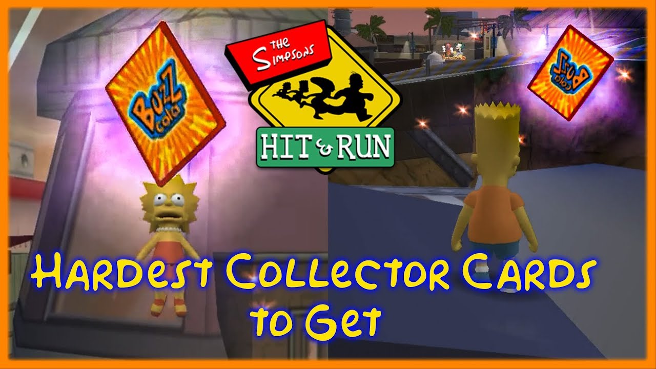 Top 10 Hardest Collector Cards to Get in The Simpsons Hit and Run
