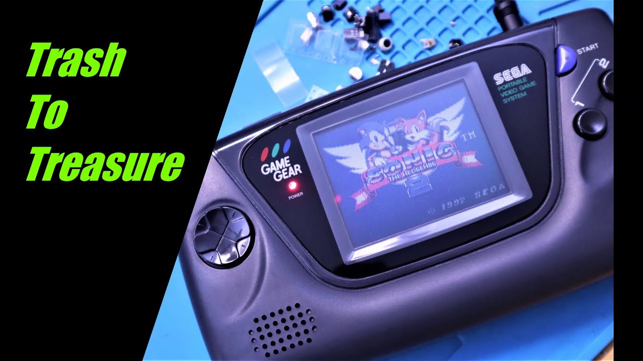 Game Gear Capacitor Replacement. Black Screen, No sound.