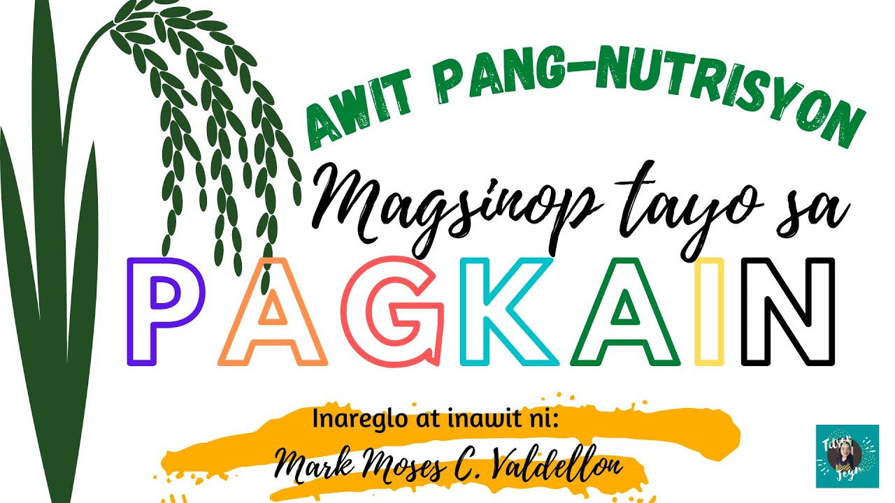 MAGSINOP TAYO SA PAGKAIN WITH VOCAL AND LYRICS || AWIT PANG-NUTRISYON||