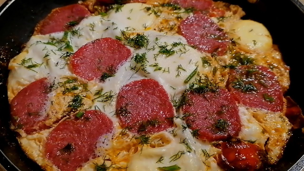 Яичница по-болгарски. Вкусно. Аппетитно. Красиво. Готовит Юрий Юрьевич Гретов
