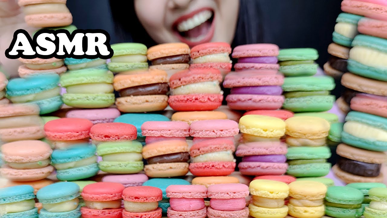 ASMR RAINBOW MACARON | EATING SHOW | ASMR INDONESIA