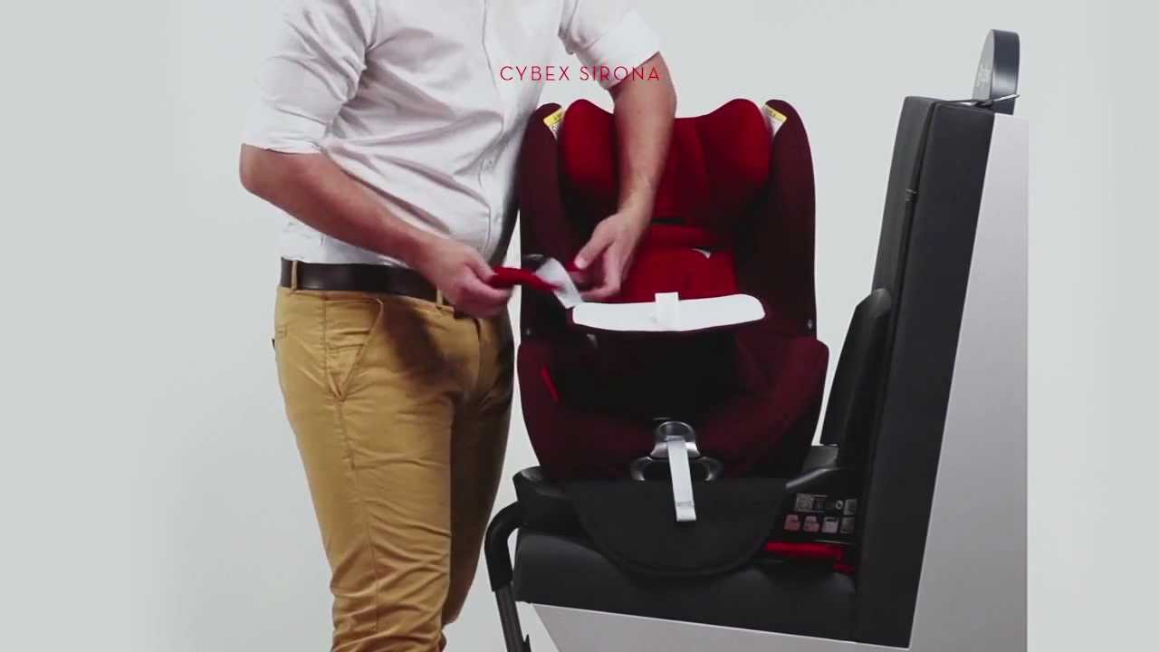Rear facing car seat CYBEX Sirona Installation video