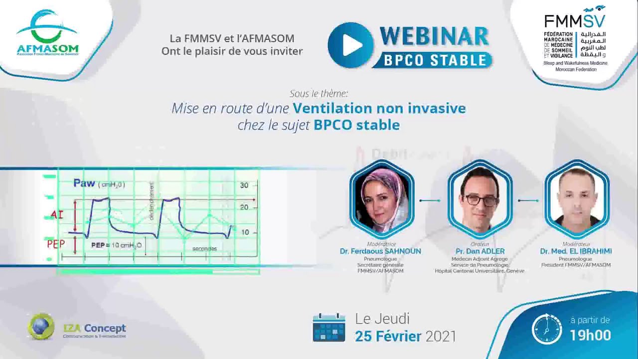 Webinar sous le thème «BPCO & VNI »