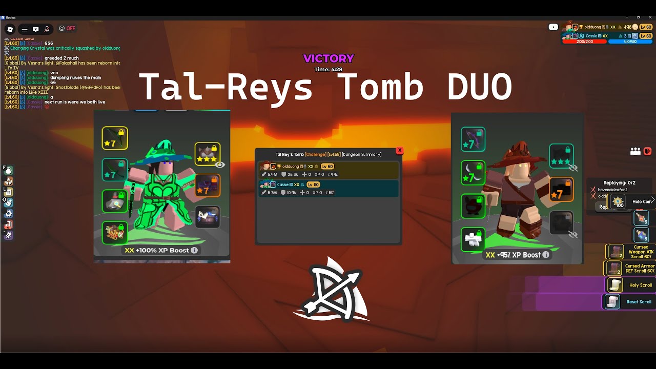 Vesteria | Tal Rey's Tomb DUO | Ranger ONLY