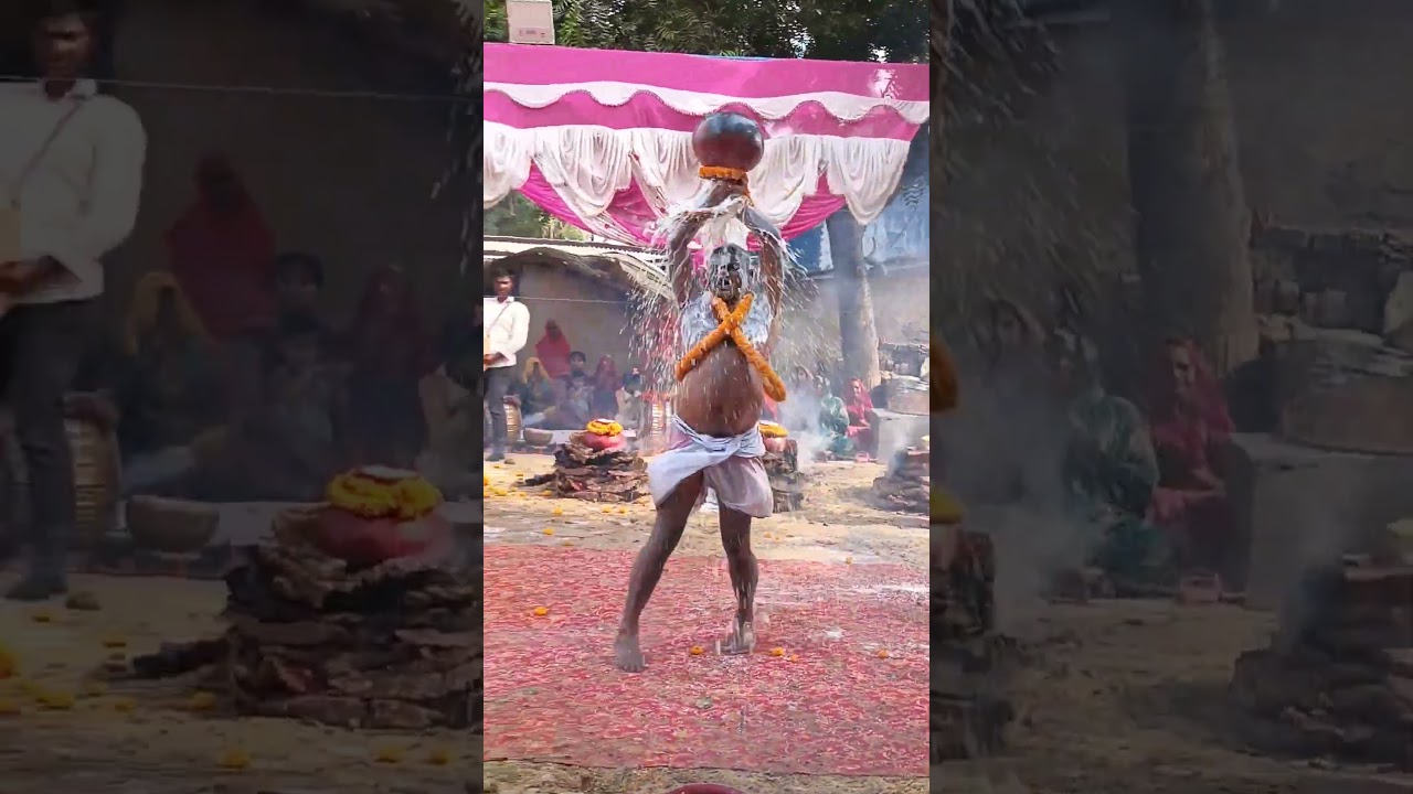 राम अवध भगत करहा पूजा ।। Baba Kashi Das ki puja #maihar #karahapuja #bhakti #shorts #reels