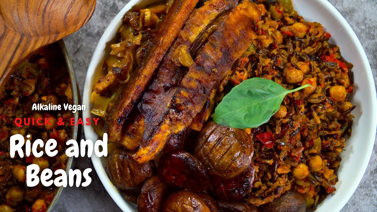 The Best Wild Rice and Chickpeas Recipe - Alkaline Vegan Recipe