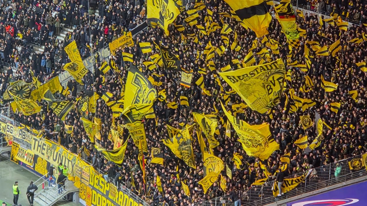 09.01.2026 Eintracht Frankfurt - Borussia Dortmund 3:3, Support Home & Away Fans