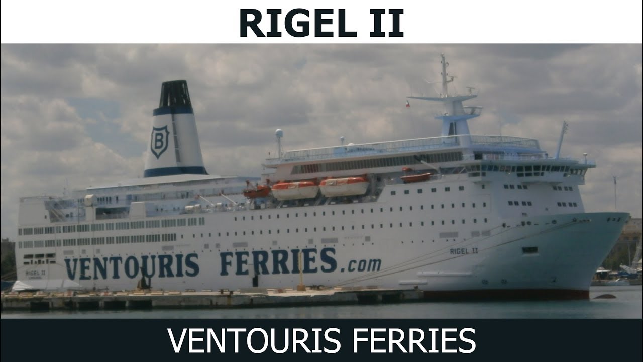 RIGEL II Ferry in the port of Bari (Ventouris Ferries) - HD