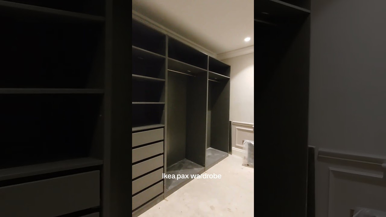 Ikea pax wardrobe (dressing room) #pax #ikea