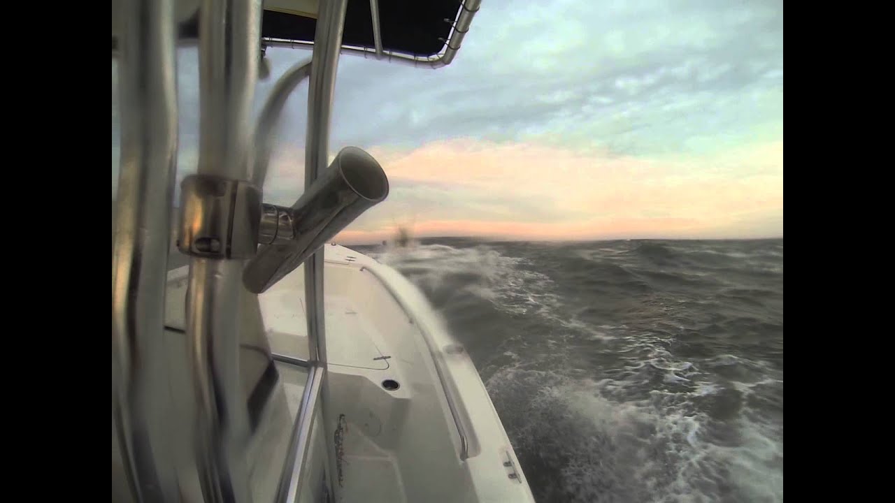 hatteras inlet in a 21 ft sea hunt