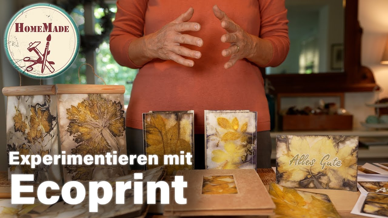 DIY | Deko Ideen mit Ecoprint | Mit den Farben der Natur