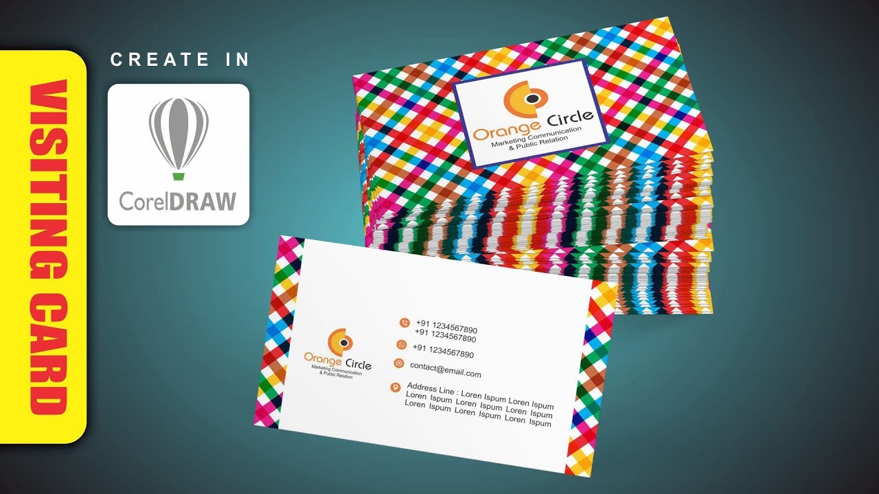 visiting card design in corel draw X7 by cdtfb