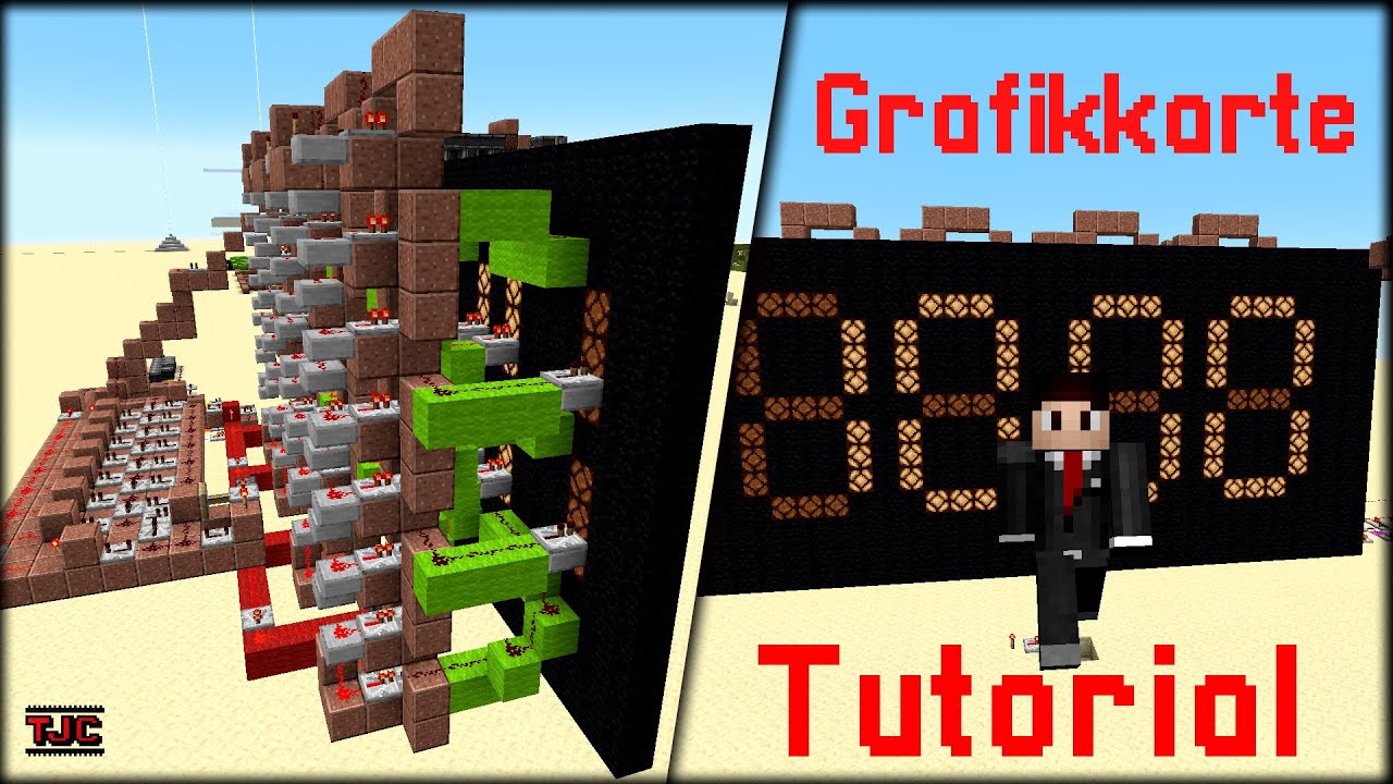 GRAFIKKARTE in MINECRAFT - Redstone Tutorial | FÜR DISPLAYS und CO.