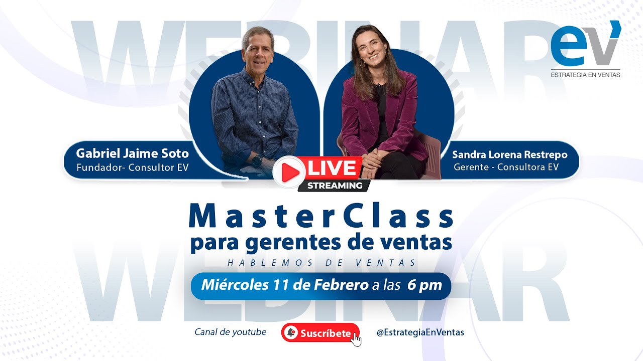 #Masterclass  para gerentes de ventas  #webinar #envivo