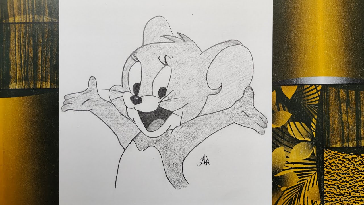 How to draw cute Jerry | Step by step guide to draw a Jerry | Drawing Tutorial | Tiny Tale #16 