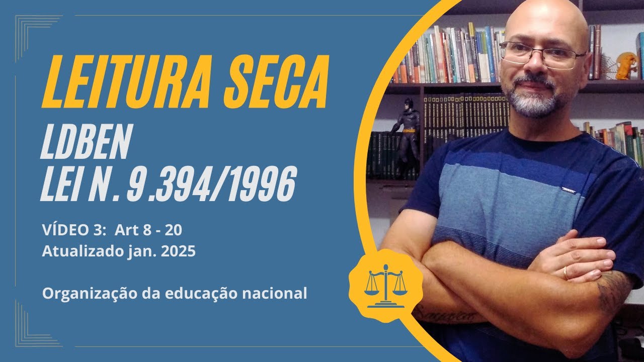 LDB 9394/96 Da Organização da Educação Nacional | Atualizado 2025   Video 3