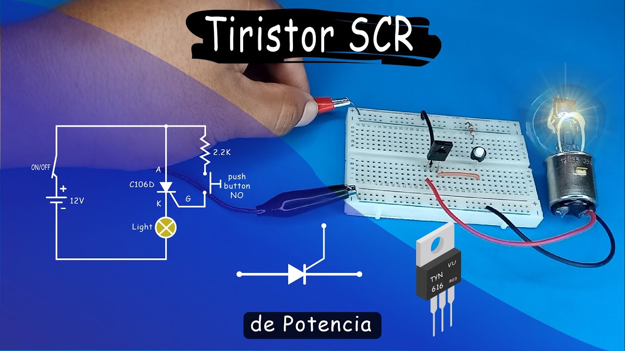 ¿Qué es un tiristor SCR ? | Cómo funciona un SCR | Electrónica de Potencia