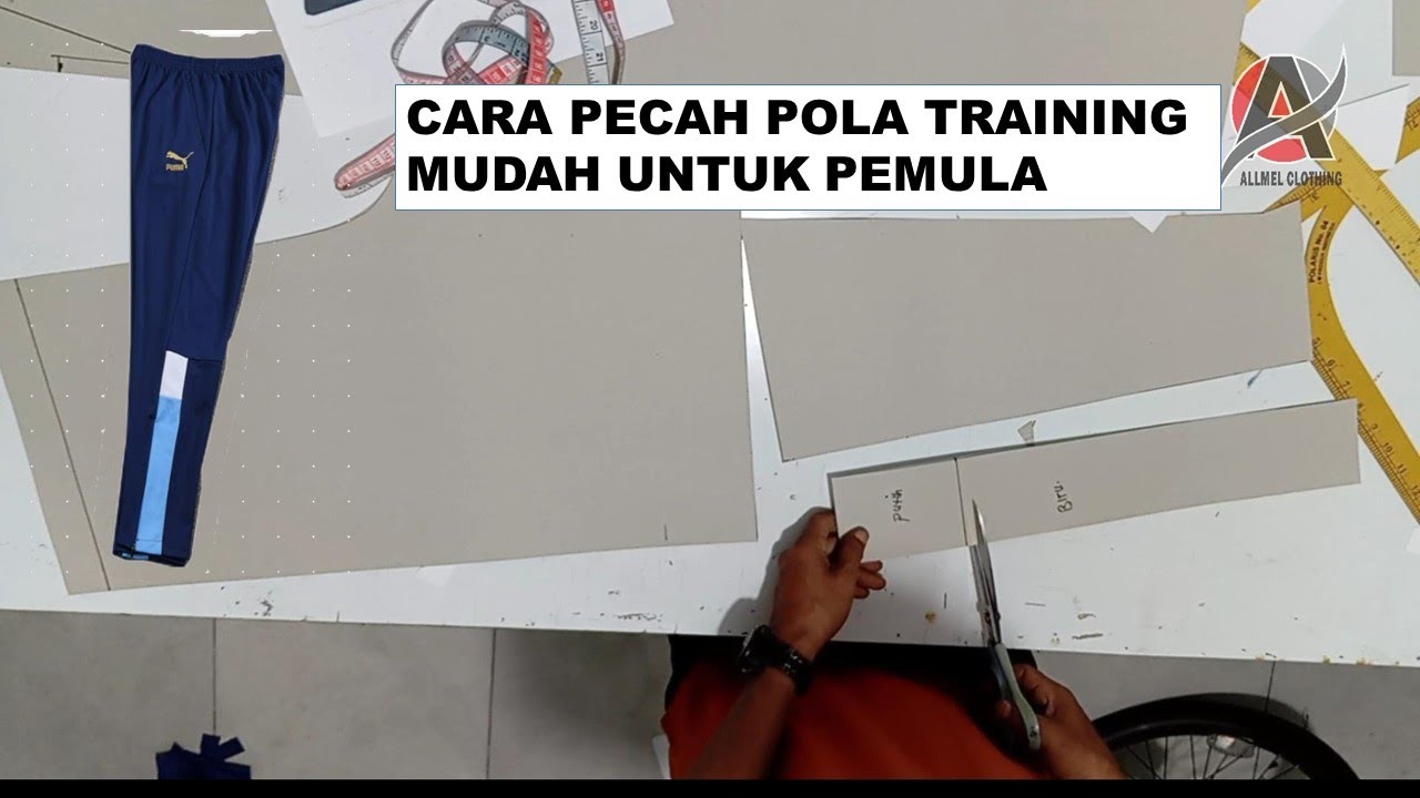 CARA PECAH POLA TRAINING MODEL MUDAH#sewing #diy #fashionstyle