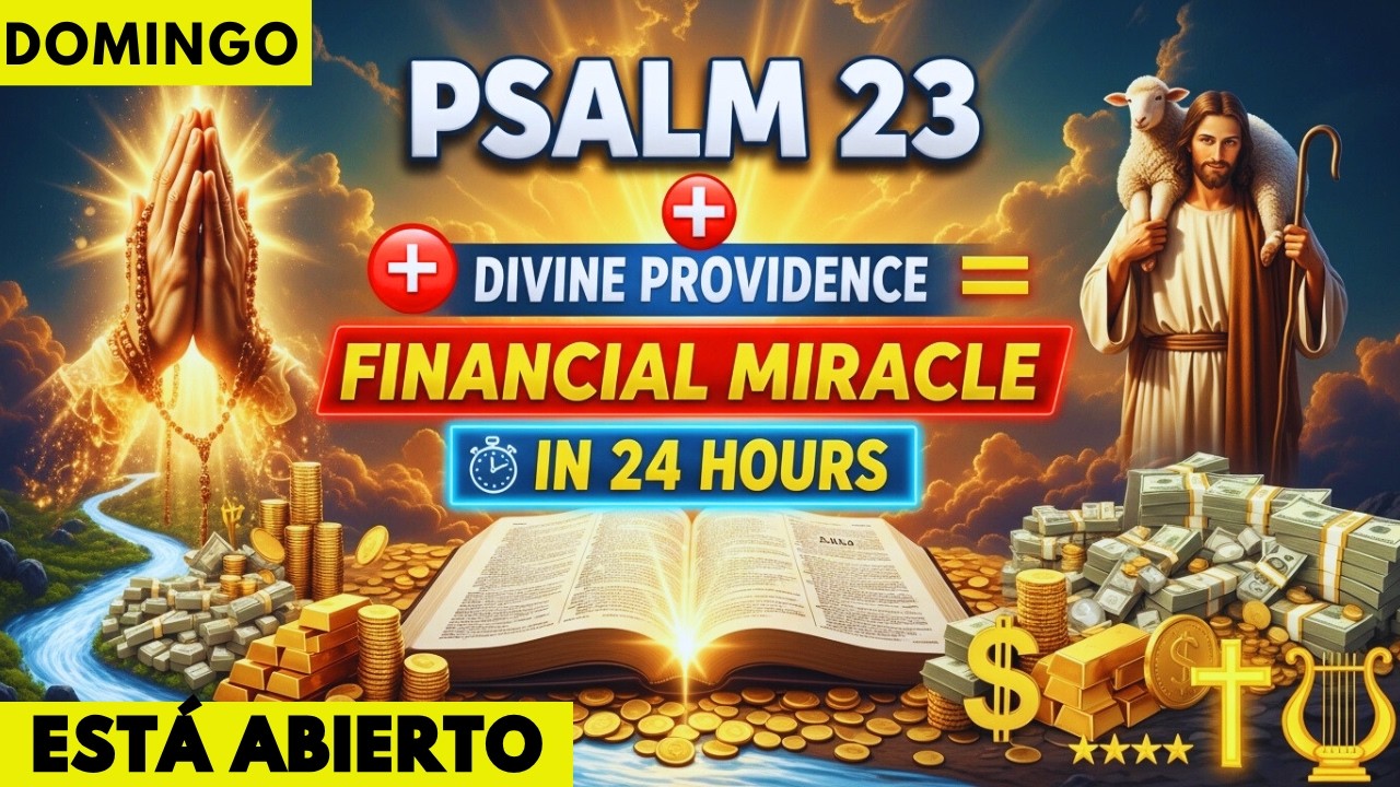 DOMINGO 9 SALMO 23  DIVINA PROVIDENCIA  MILAGRO FINANCIERO EN 24 HORAS  FUNCIONA