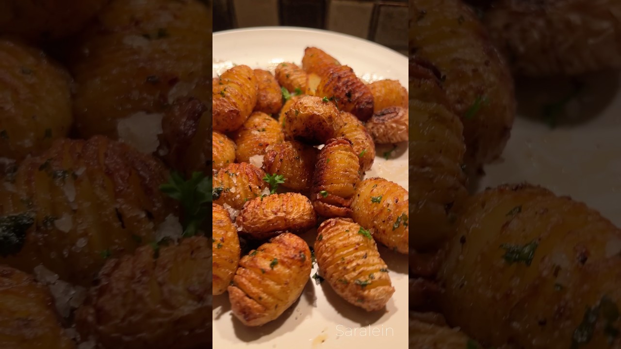 Hasselback Potatoes #asmr #asmrfood