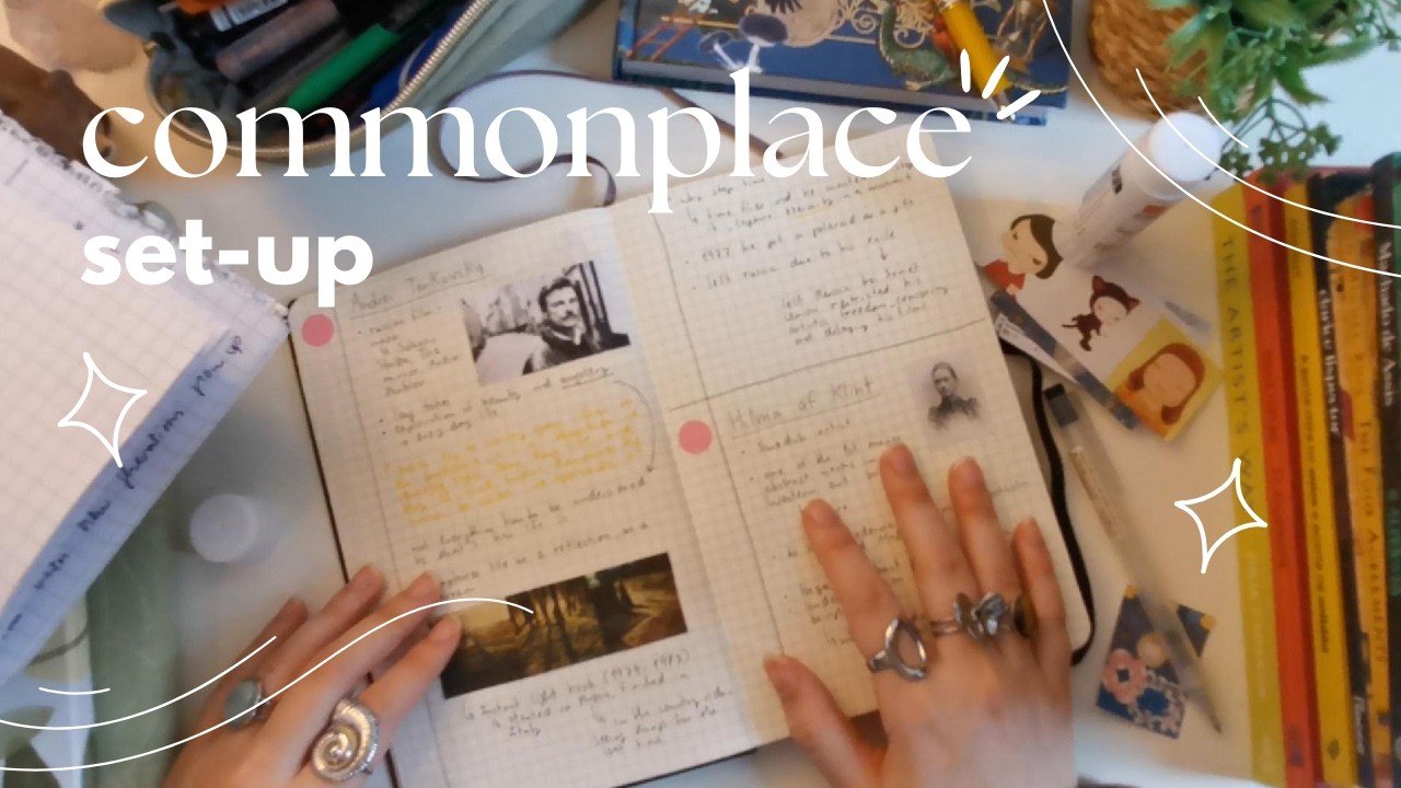 how i set up my commonplace book