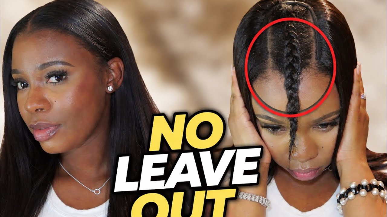 REALISTIC MIDDLE PART QUICK WEAVE |TUTORIAL | LIGHT YAKI STRAIGHT TEXTURE ft CURLSQUEEN