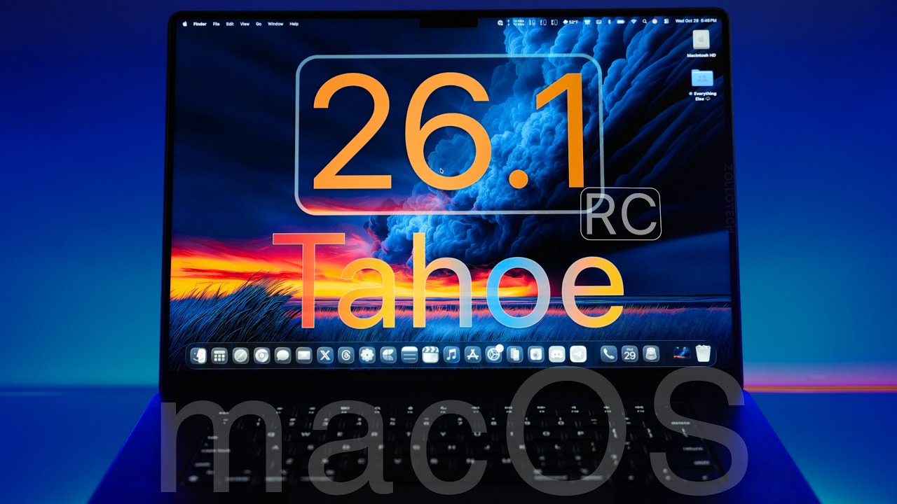Вышла macOS 26.1 RC Tahoe! &mdash; Что нового?