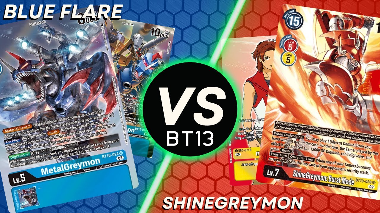 New Discord?!! Digimon TCG [BT13] Blue Flare VS ShineGreymon