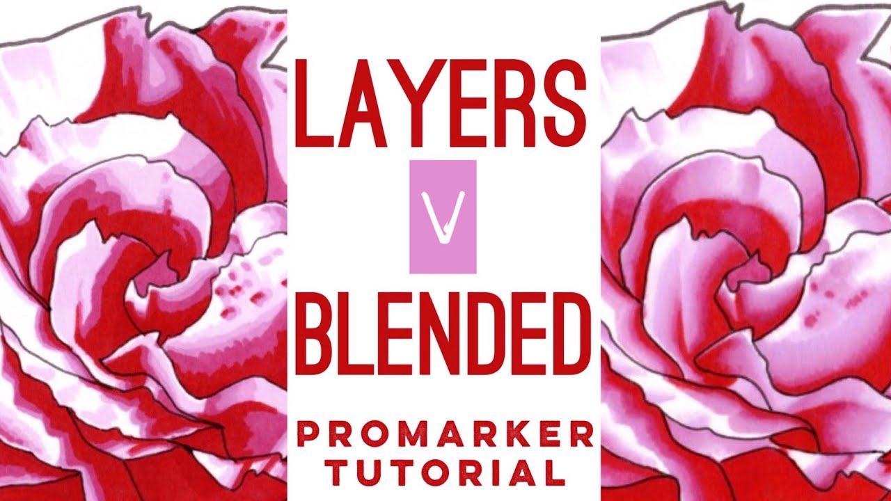 How to Layer and Blend markers // Promarker drawing and tutorial