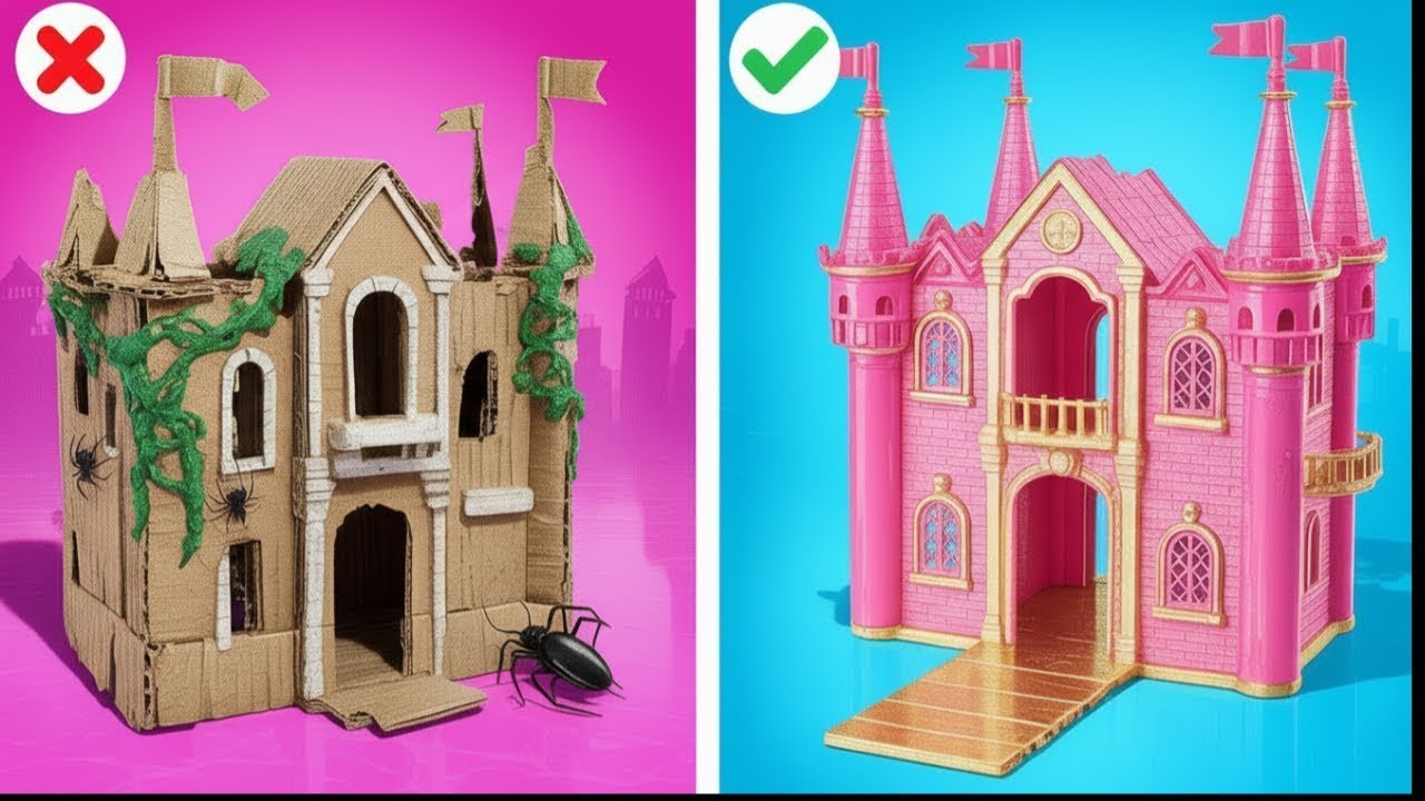 Kağıttan Bebek Evi Nasıl Yapılır 😱 MUHTEŞEM KARTON HİLELERİ & ŞİRİN FİKİRLER