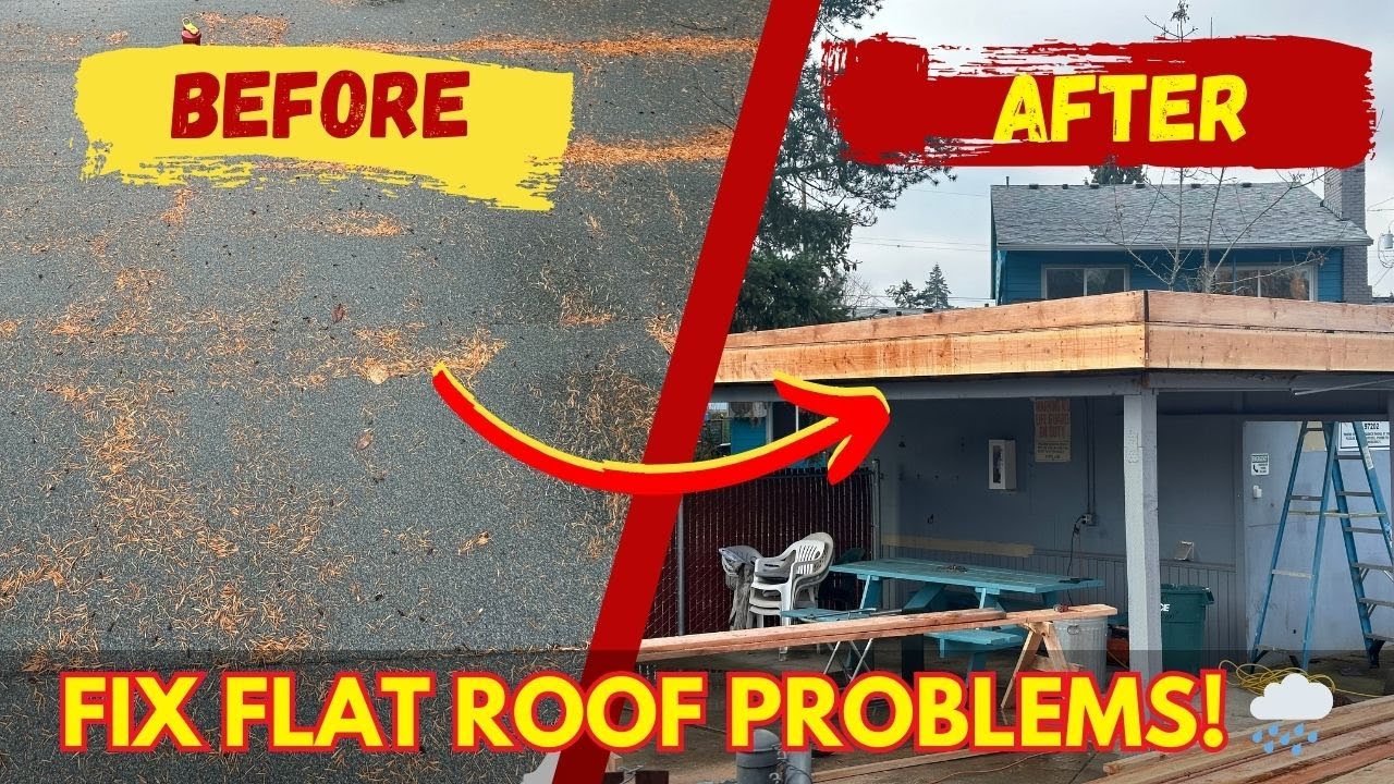 🛠️ How to Add a Slope to a Flat Roof to Prevent Water Damage 🌧️ | Frank Handyman