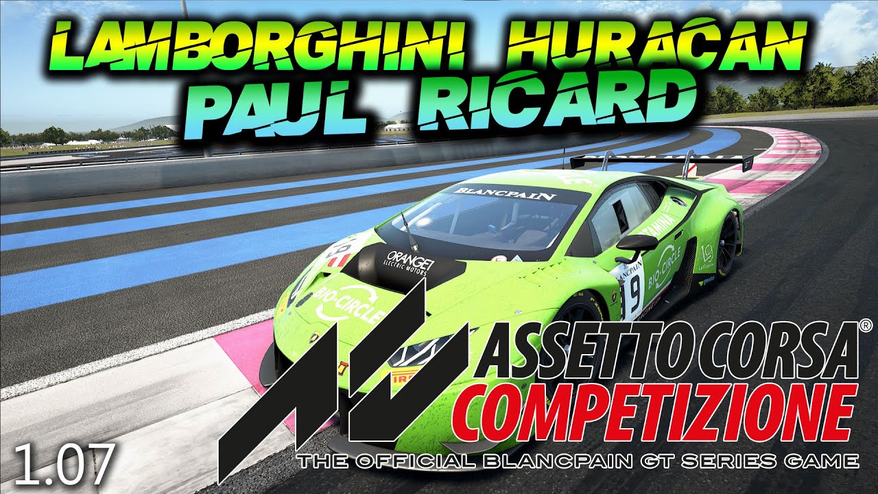 Assetto Corsa Competizione Lamborghini Huracan GT3 Hot Lap + Setup @ Paul Ricard 1:53.841