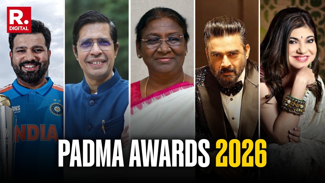 Padma Awards 2026: President Murmu Confers Padma Awards on Rohit Sharma, R Madhavan & Alka Yagnik