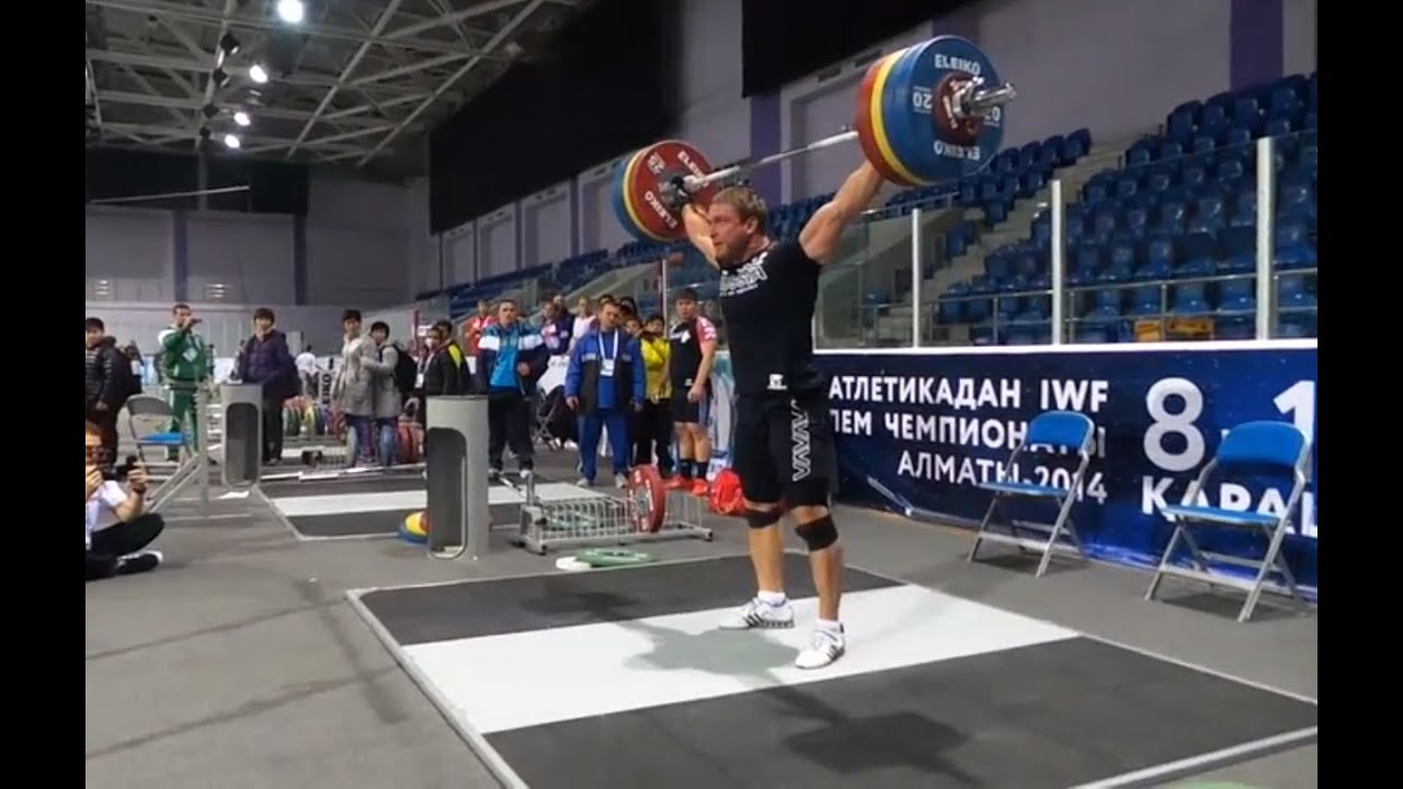Dmitry Klokov - Full Snatch 200 kg (440 lb) in Kazakhstan, Almaty