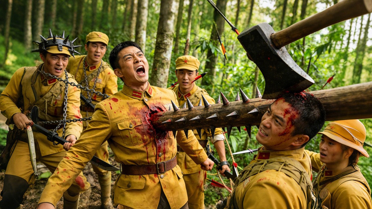 高燃抗日電影！死亡森林！日軍剛踏進森林，就被各種冷兵器殺翻天！！⚔️ 抗日 MMA _ Kung Fu #action  #特工電影 #槍戰  #抗日電影