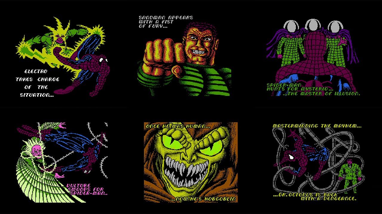 Spider Man - Return of the Sinister Six NES - All Bosses