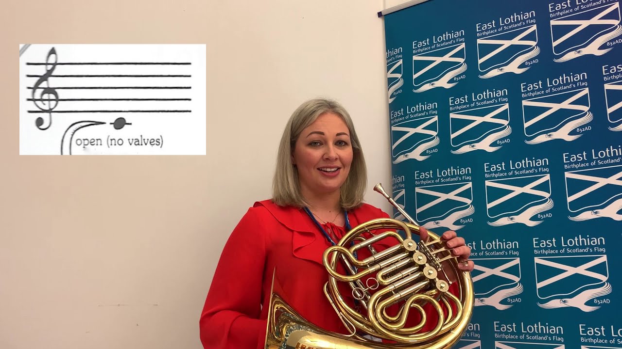 How to read music and the Note C (French Horn)