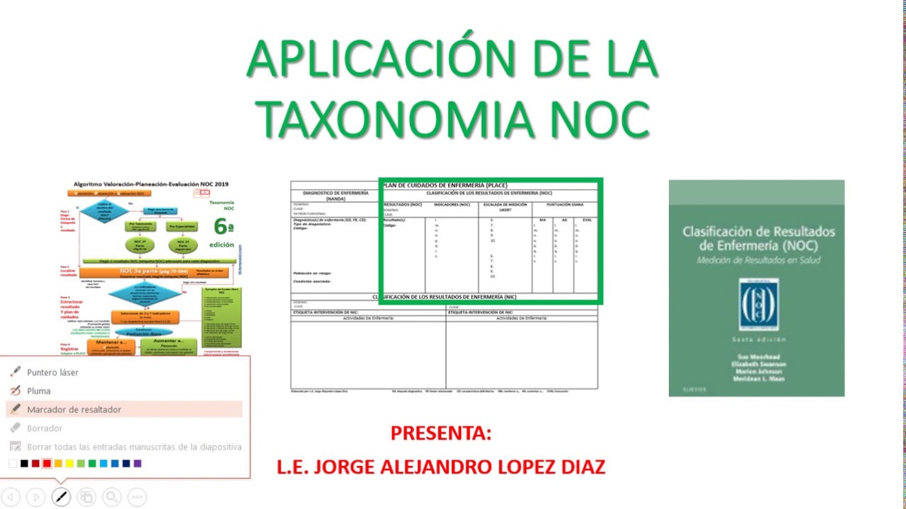 Metodologia para la aplicación de la Taxonomía NOC. Resultados de enfermería.