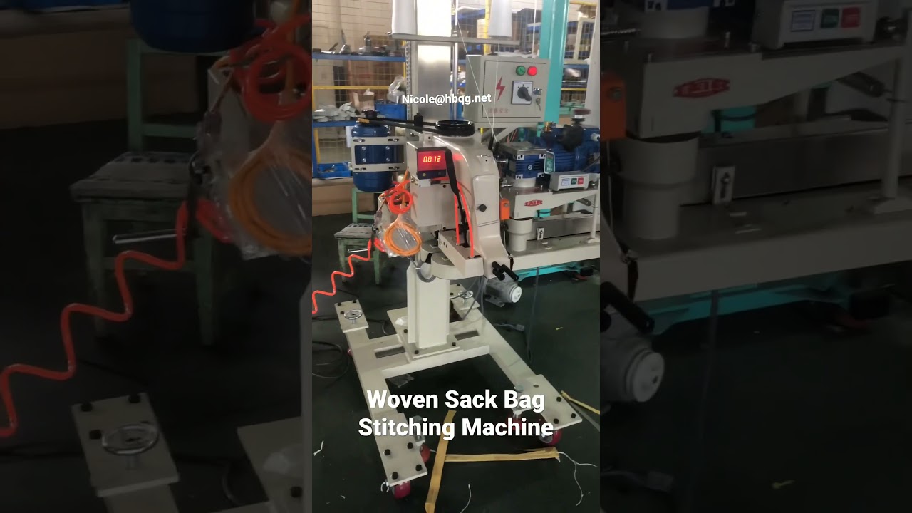 Woven Sack Bag Stitching Machine |Automatic Filled Bag Closing Machine #sewingmachine