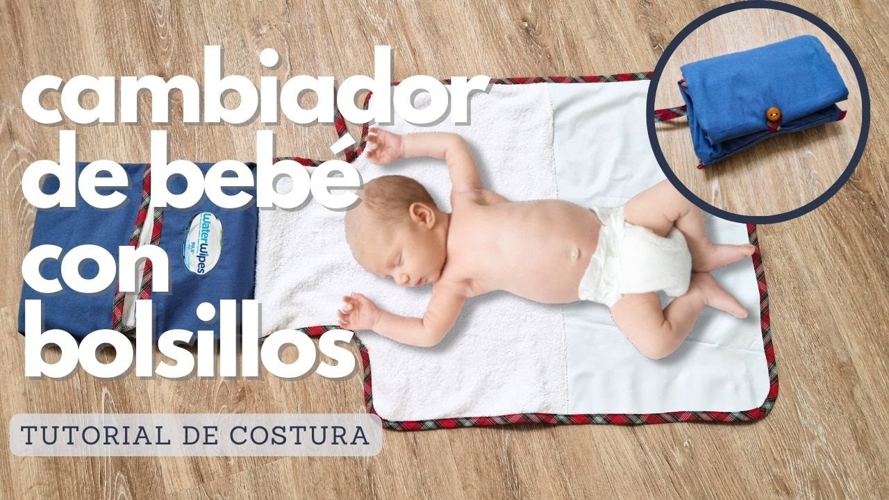 Cómo coser un cambiador de bebé con bolsillos