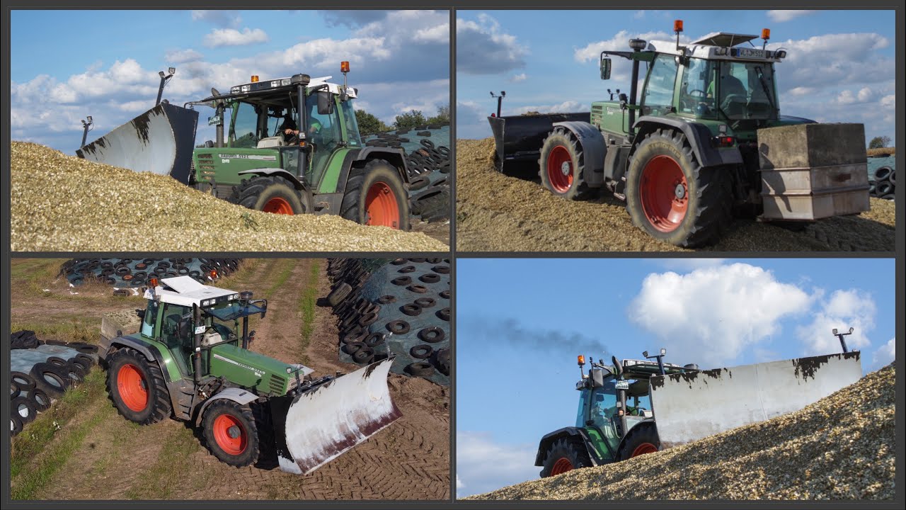 Maisernte 2022 | Siloschieben mit Fendt 512c | kleiner Treckerporn und Sound|
