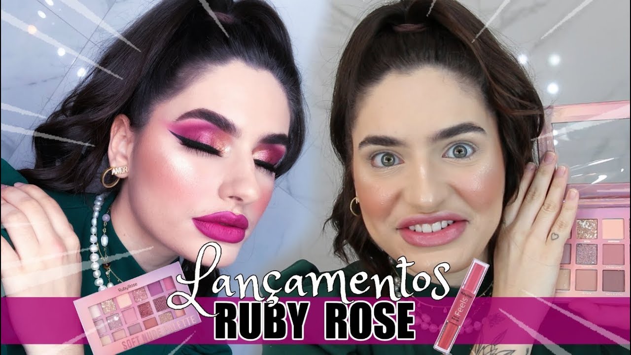 MAKE com paleta SOFT NUDE - RUBY ROSE
