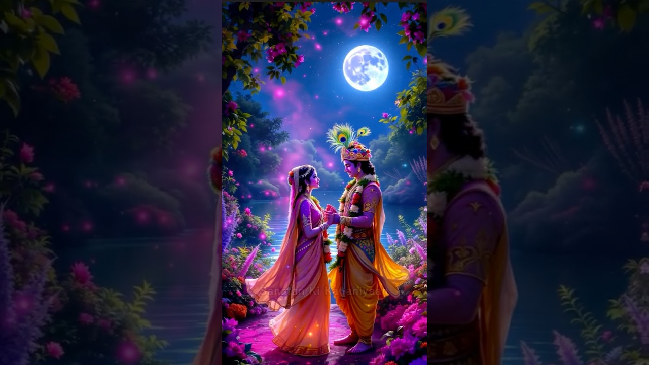 Nat Nagar Mohan Girdhari | Radha Krishna Namavali Chant 🧿🙏🙌 #radhakrishna #krishnavani #radharani