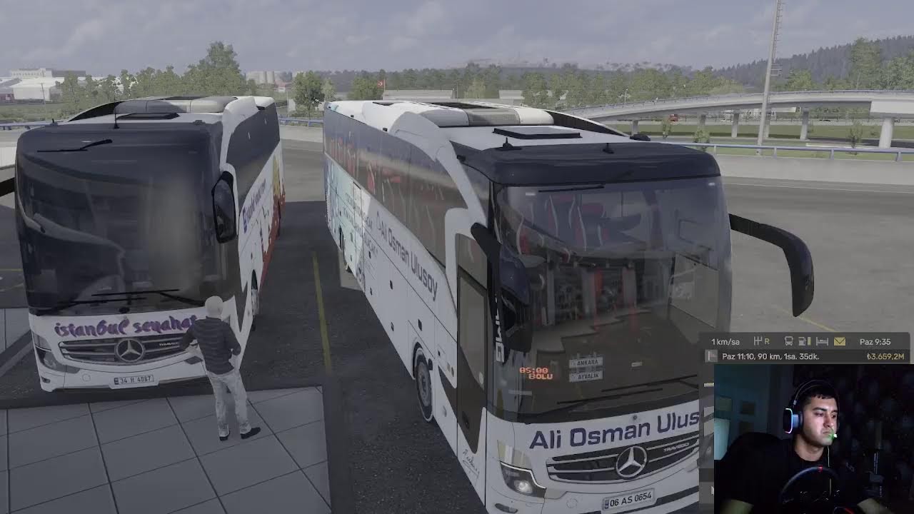 ETS 2 Sakarya Bolu seferi 1.57 Otobüs Modu