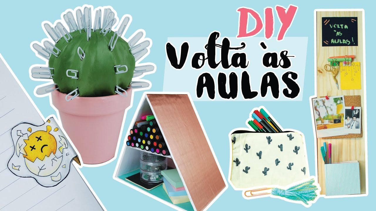 DIY VOLTA ÀS AULAS: 6 ideias de Organização! Ft. Gaveta Mix por Isabelle Verona