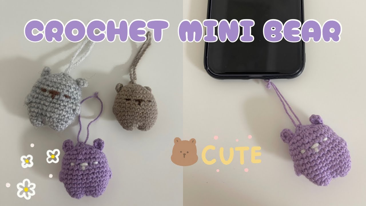 🐻Mini бамбарууш нэхэцгээе 🐻 | bag charm, утасны зүүлт, түлхүүрний оосор…